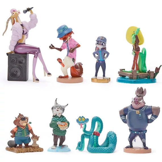 Disney Zootropolis – Állati nagy balhé 2. plüss figura szett 8 darabos 