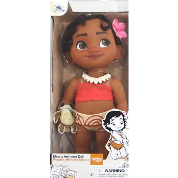 Disney Vaiana hercegnő baby baba animator 39cm "homokos lábacskával" *ritka* 