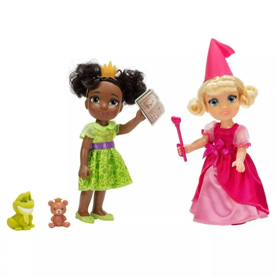 Disney Tiana hercegnő és Charlotte baba szett kiegészítőkkel 15 cm 