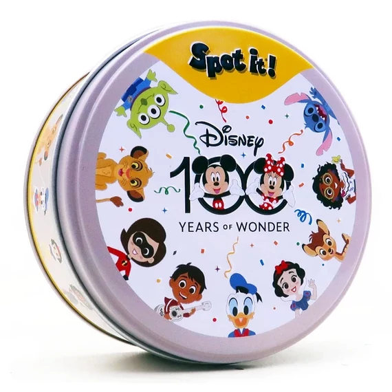 Spot It Dobble - kártyajáték Disney 100 sárga (45 darabos)