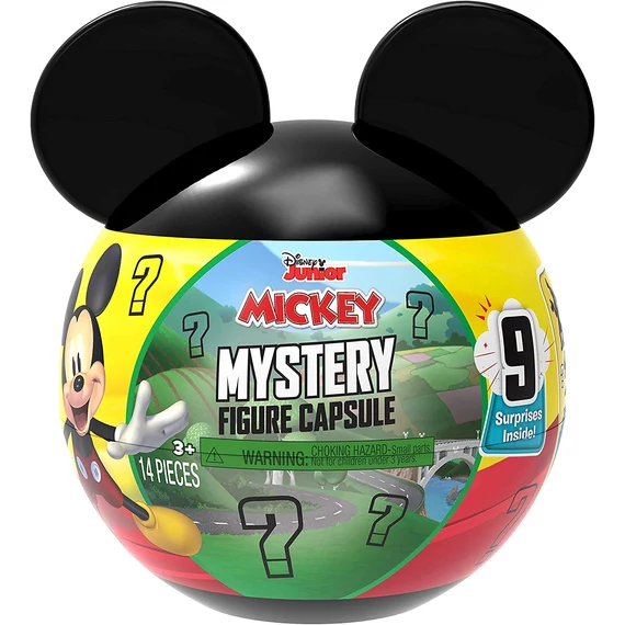 Disney "Mystery"  Mickey egér óriás fej 8 darab figurával és 1 darab matrica csomaggal