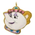 Kép 1/4 - Disney A Szépség és a Szörnyeteg / Mrs. Potts üveggyöngyös , flitteres dísz