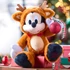 Kép 1/5 - Disney Mickey egér "2025" Rénszarvas jelmezes plüss figura 34 cm