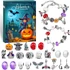 Kép 1/6 - Karácsonyi/Halloween világító karrakteres ékszer Adventi kalendárium, naptár szett 24 darabos
